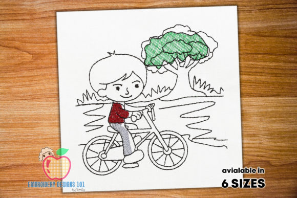 Boy Riding Bicycle in the Park: A Designer's Review