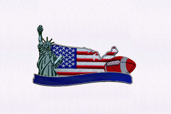 Flag Liberty Football: A Machine Embroidery Design Review