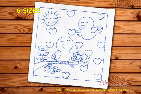 Two Love Birds Bluework: A Design Review