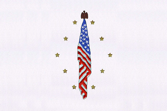 United States Flag: A Seasonal Embroidery Essential